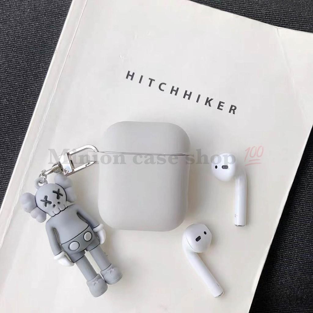 Bao Case Ốp dành cho airpod 1 và 2, tai nghe bluetooth i11,i12, i100, i9s... silicon 3D KAWS cao cấp