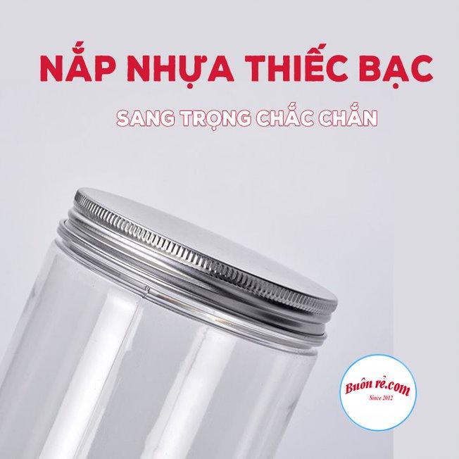 Hũ nhựa PET nắp thiếc – Hộp nhựa đựng hạt khô nhiều kích thước 01443