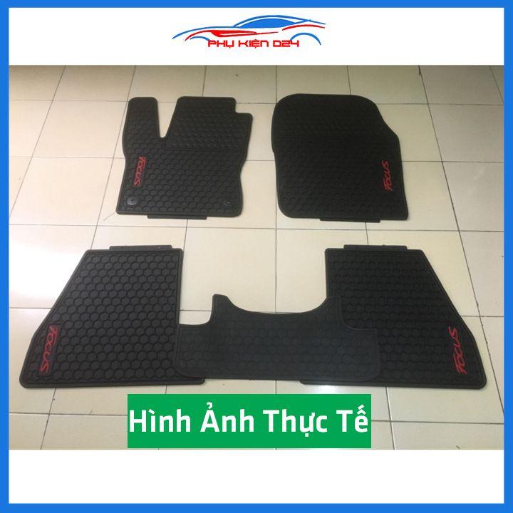 Lót sàn ô tô cao su Focus 2012-2013-2014-2015-2016-2017-2018-2019-2020-2021-2022 không mùi chống trơn trượt