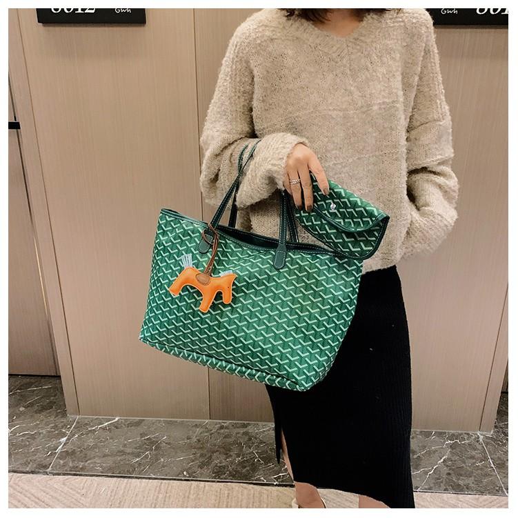 Túi mua sắm sức chứa lớn in họa tiết trang trí dành cho nữ-Pretty bag store92