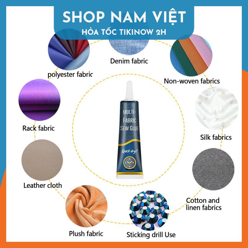 Keo Dán Vải Chuyên Dụng, Dán Vải Jean, Vải Linen, Cotton
