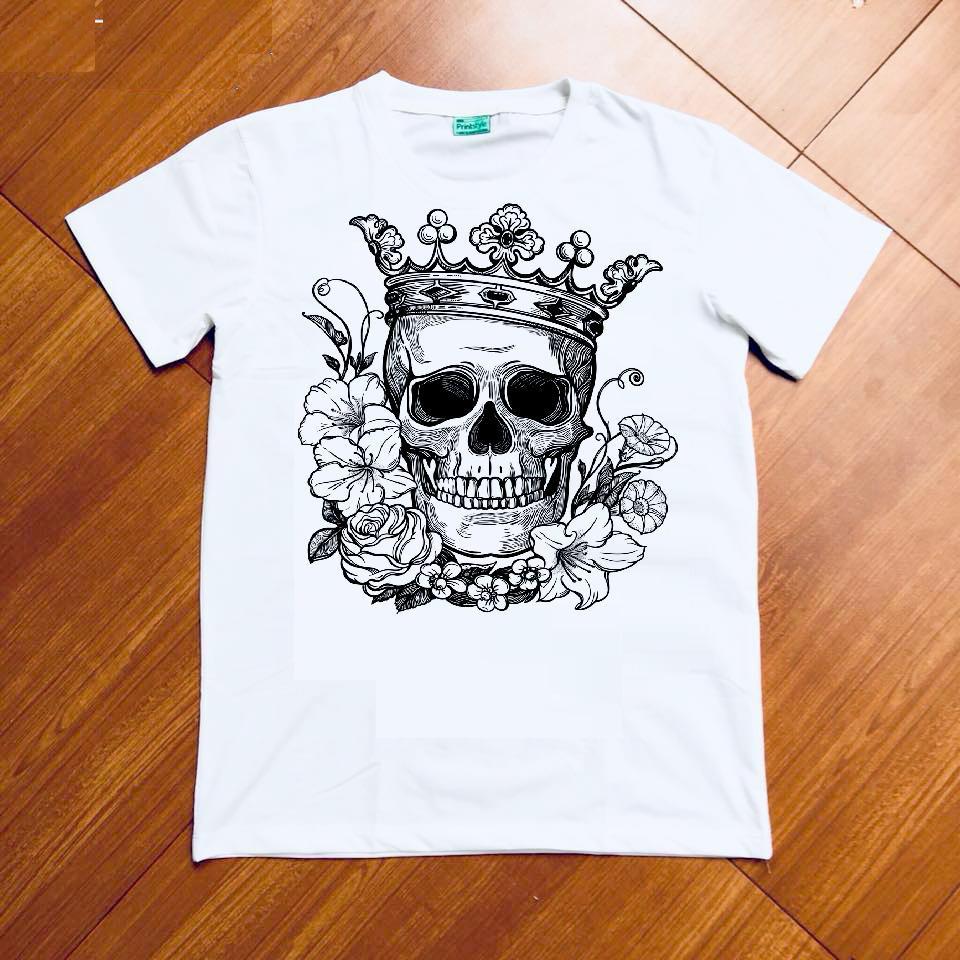 Áo thun in hình quỷ vương form rộng vải dày mịn