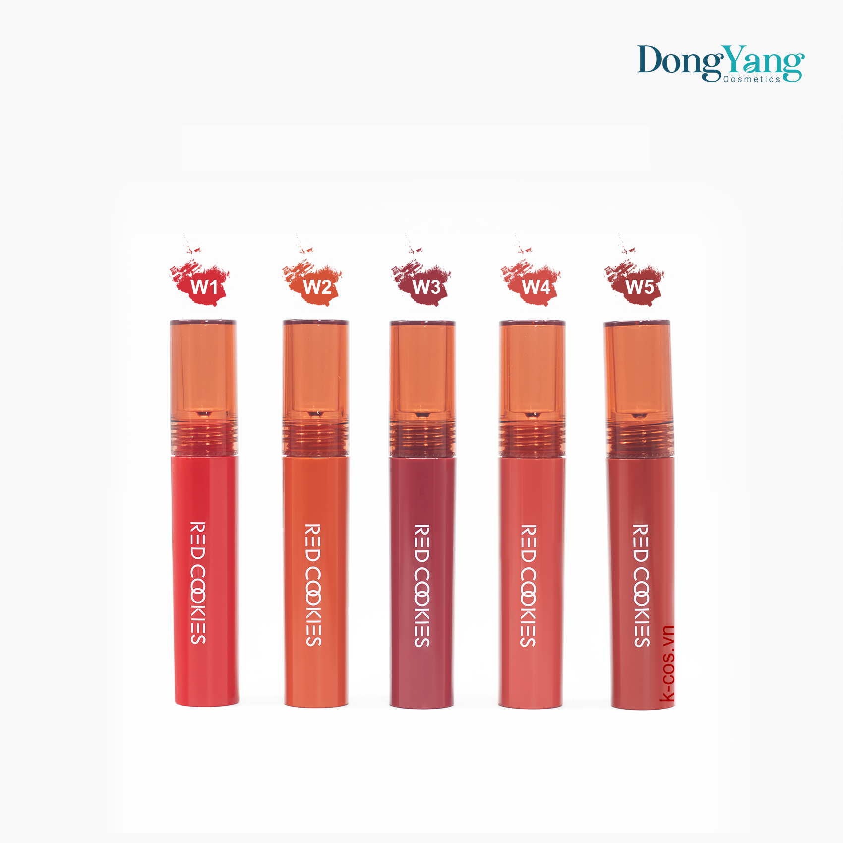 Son Bóng Red Cookies Glow Water Wrap Tint Hàn Quốc - Màu W1 - Đỏ Dâu