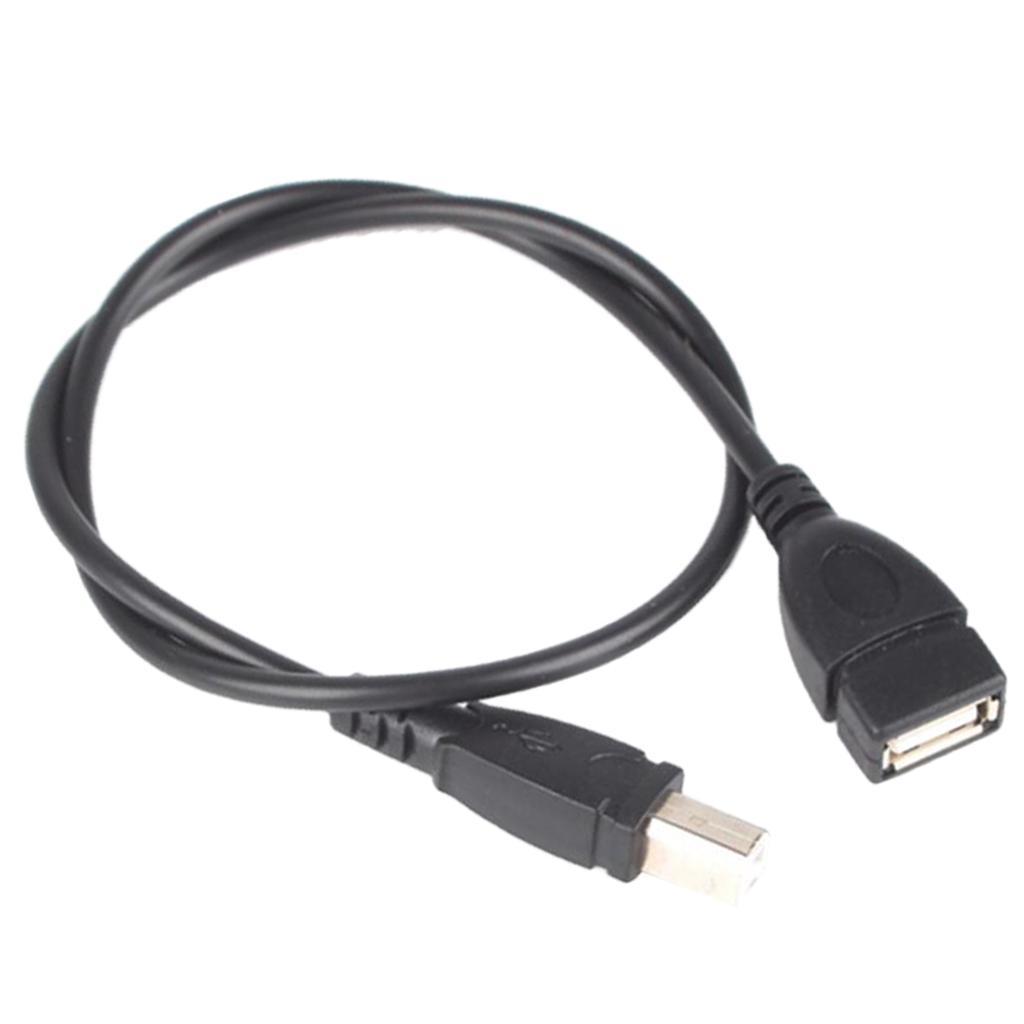 USB 2.0 Type A Female to USB B Male Scanner Printer Cable Cord