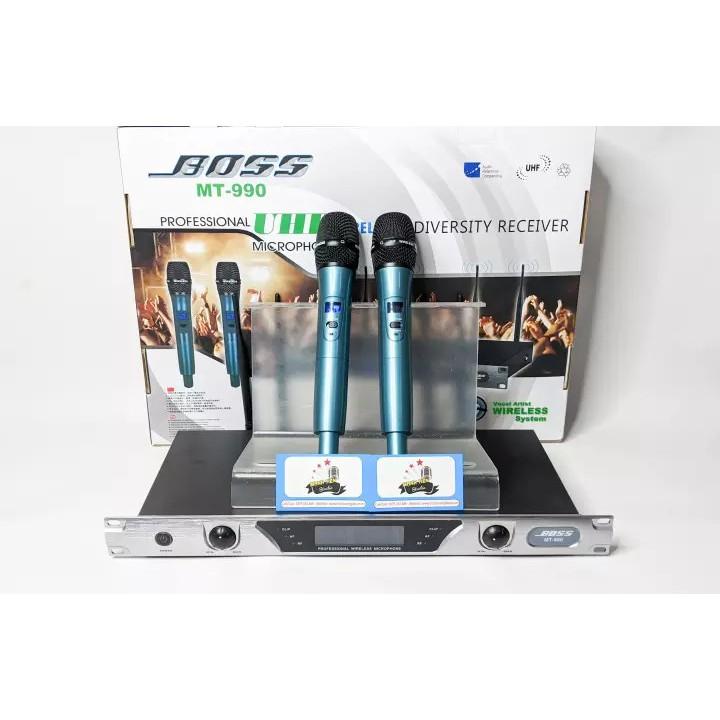 Micro SHURE- UGS9 chống hú tốt, sóng UHF thu phát 4 râu bắt sóng xa 100M, hát karaoke cực đỉnh - giá rẻ