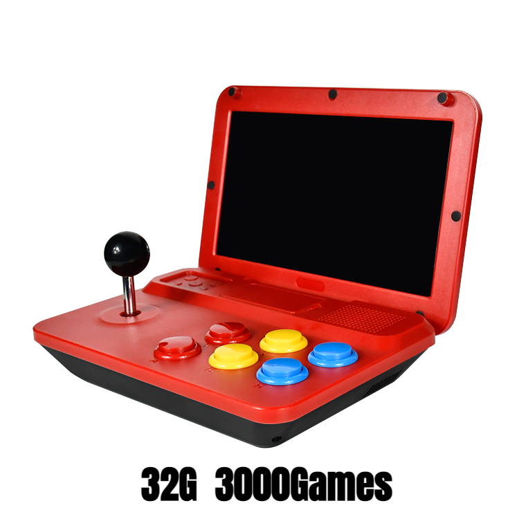 2023 HOT PowKiddy A13 Trò chơi video Bảng điều khiển 10 inch Màn hình lớn Máy điều khiển hd Đầu ra Mini Arcade Retro Game Người chơi CPU Simulator