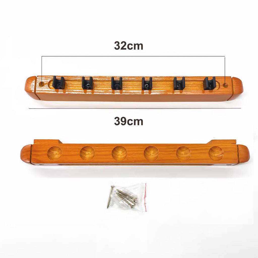 Giá Đỡ Cơ Bida - Dựng cơ Bi A Treo Tường 6 Lỗ Tiện Lợi