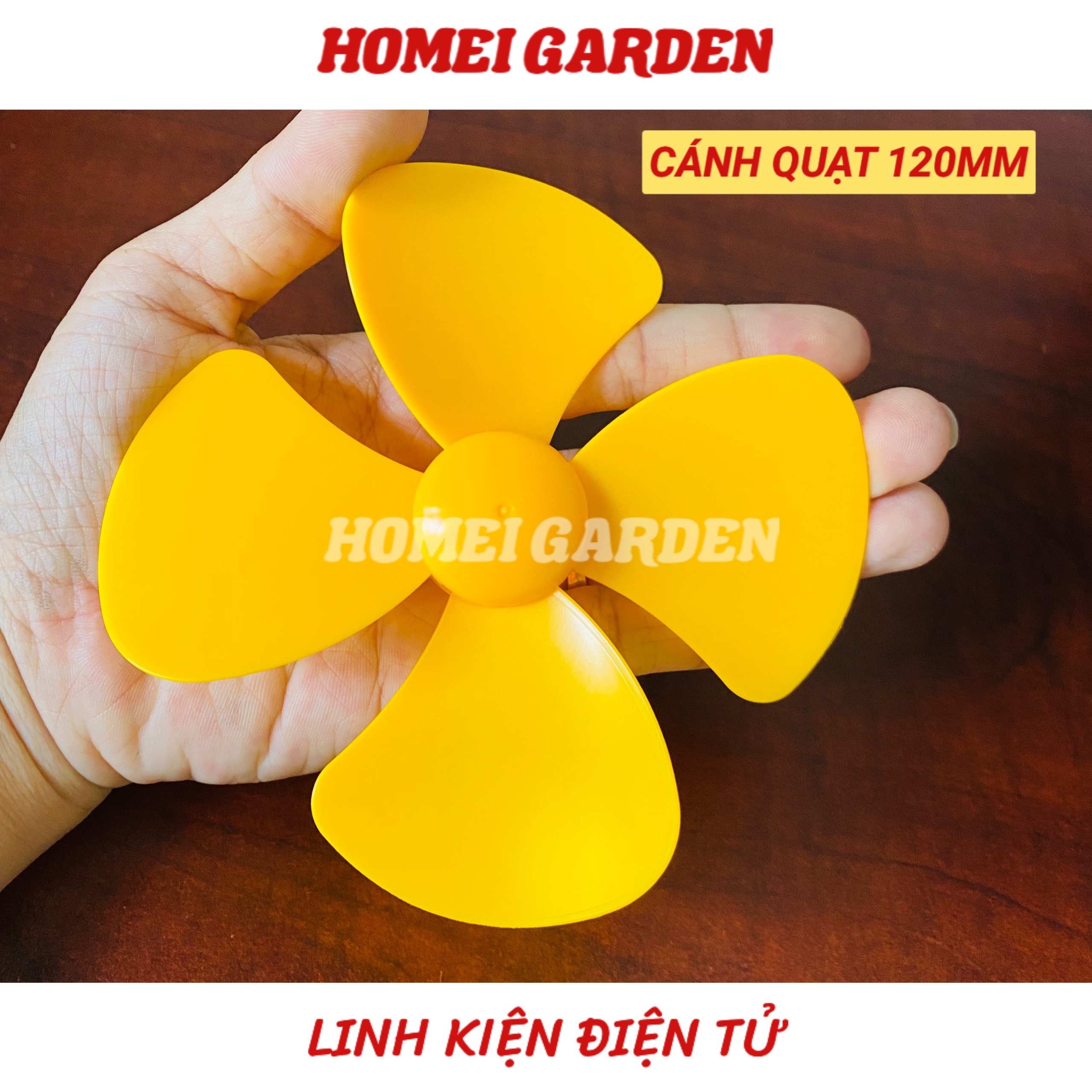 Cánh quạt mini bằng nhựa đường kính 120mm trục 2mm bền đẹp mới 100% - HM0120