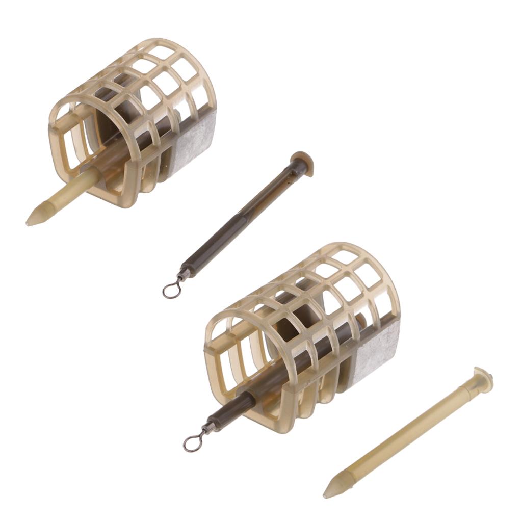 Fishing Quick Change Feeder Lure Bait Cage Feeder Fishing Trap Basket S