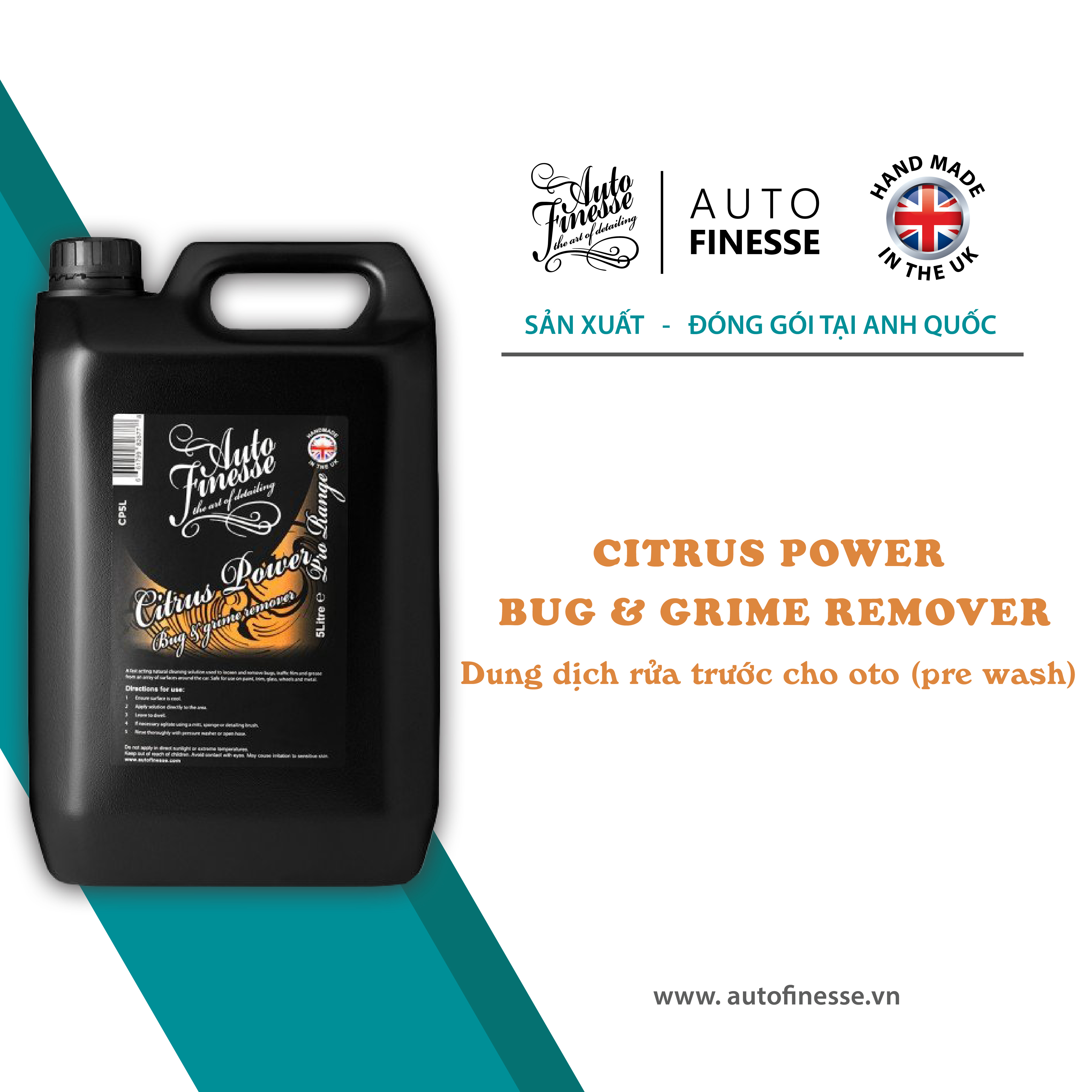 Dung dịch rửa trước không chạm Auto Finesse - CITRUS POWER 5 LÍT