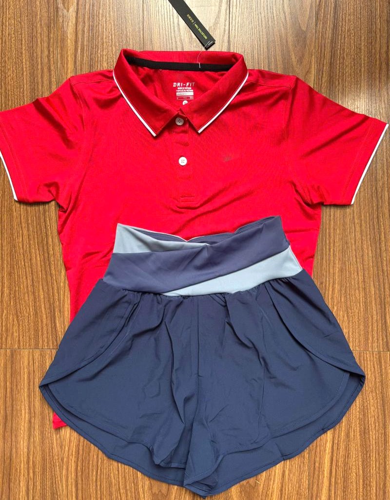 Bộ quần áo thể thao nữ đa năng chạy bộ, tennis, pickeball, yoga,gym,aerobic,zumba