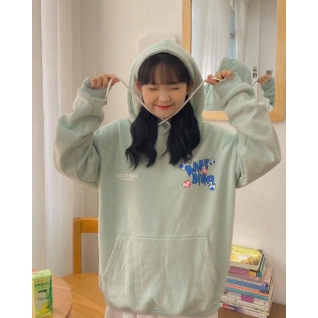 Áo Hoodie Bayby Cặp Đôi Nam NữRẺ ĐẸP HOTÁo Khoác Nỉ Chống Nắng Kiểu Hoodie Chui Đầu Tay Dài - Unisex Couple Siêu Cute