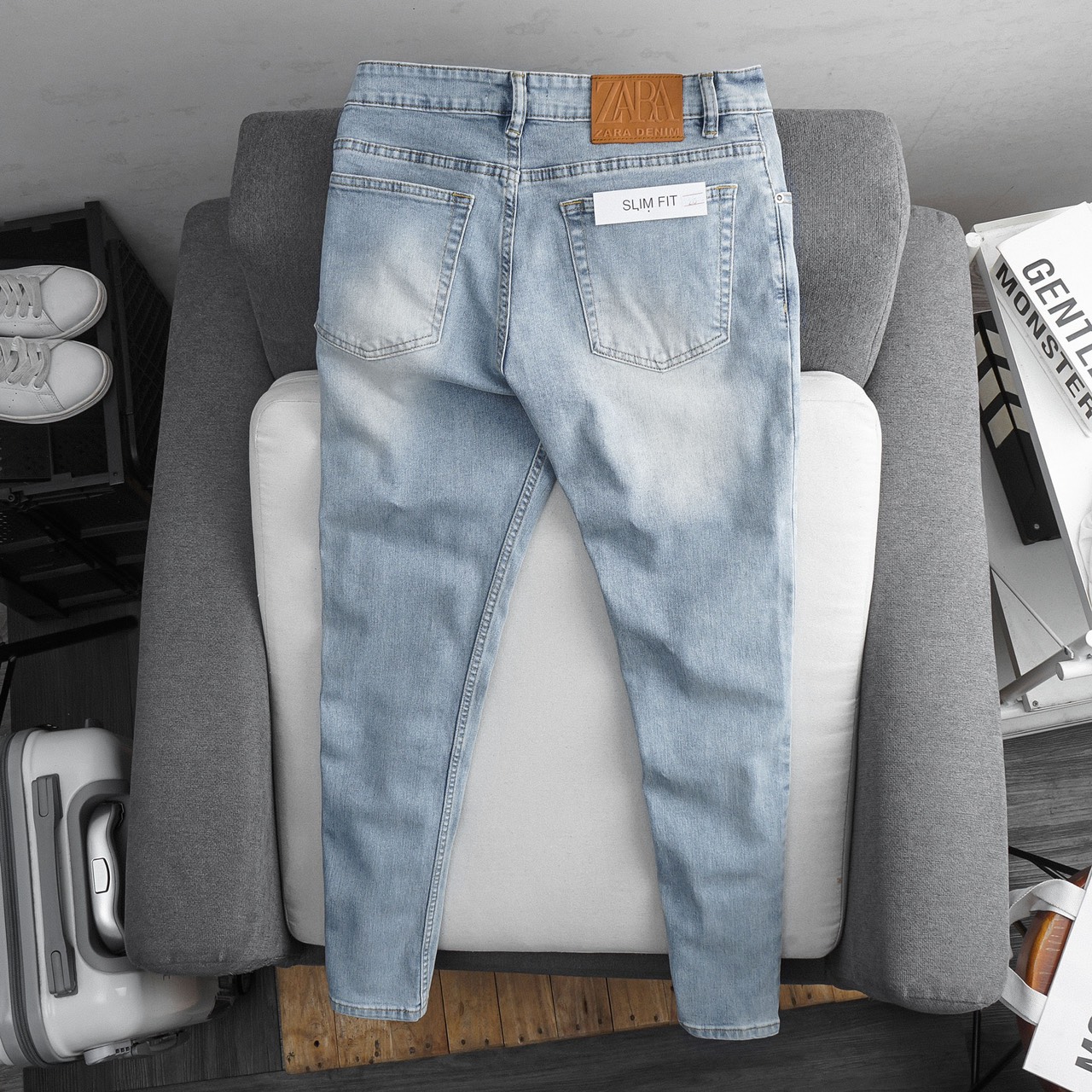 Quần jean nam rách bụi thời trang VNXK