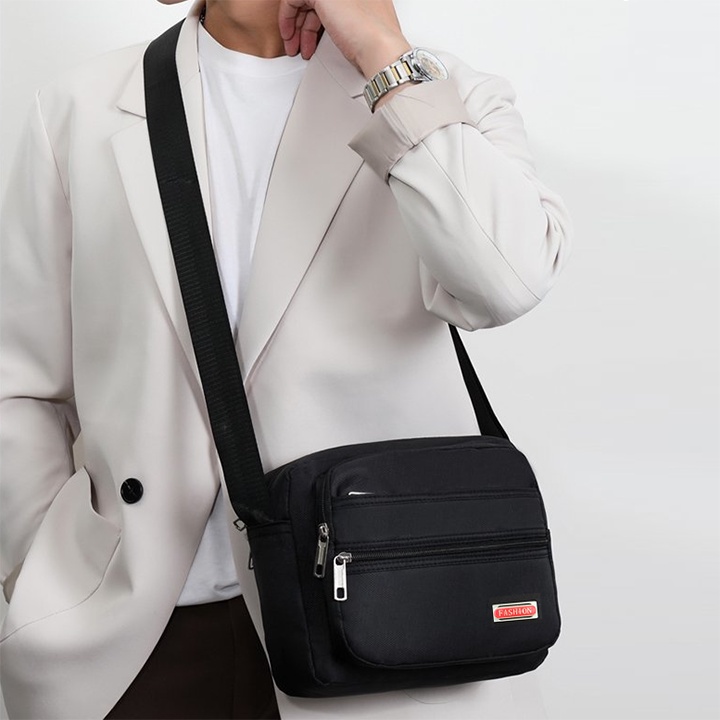 Túi đeo chéo nam vải Oxford thời trang chống thấm nước size 26cm - TUI-98
