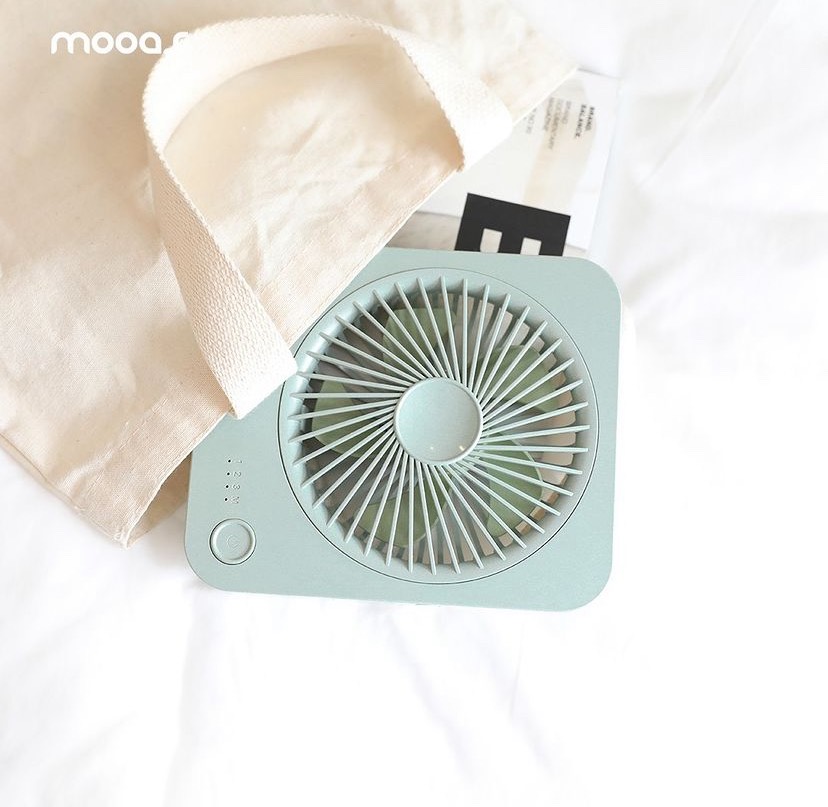 Hình ảnh Quạt tích điện Mini Mooas Made in Korea Hàng chính hãng