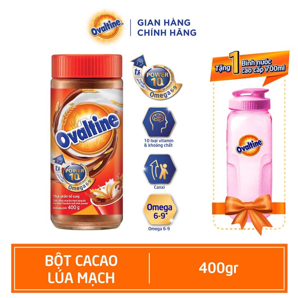 Bột Cacao Lúa Mạch Ovaltine - Hũ 400g (cam kết 1 đổi 1)