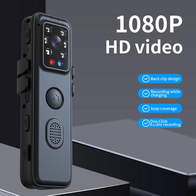 Máy ảnh cơ thể 1080p wifi với màn hình máy ảnh mini di động quay video xe đạp xe đạp dash cam nhỏ máy quay phim cảnh sát