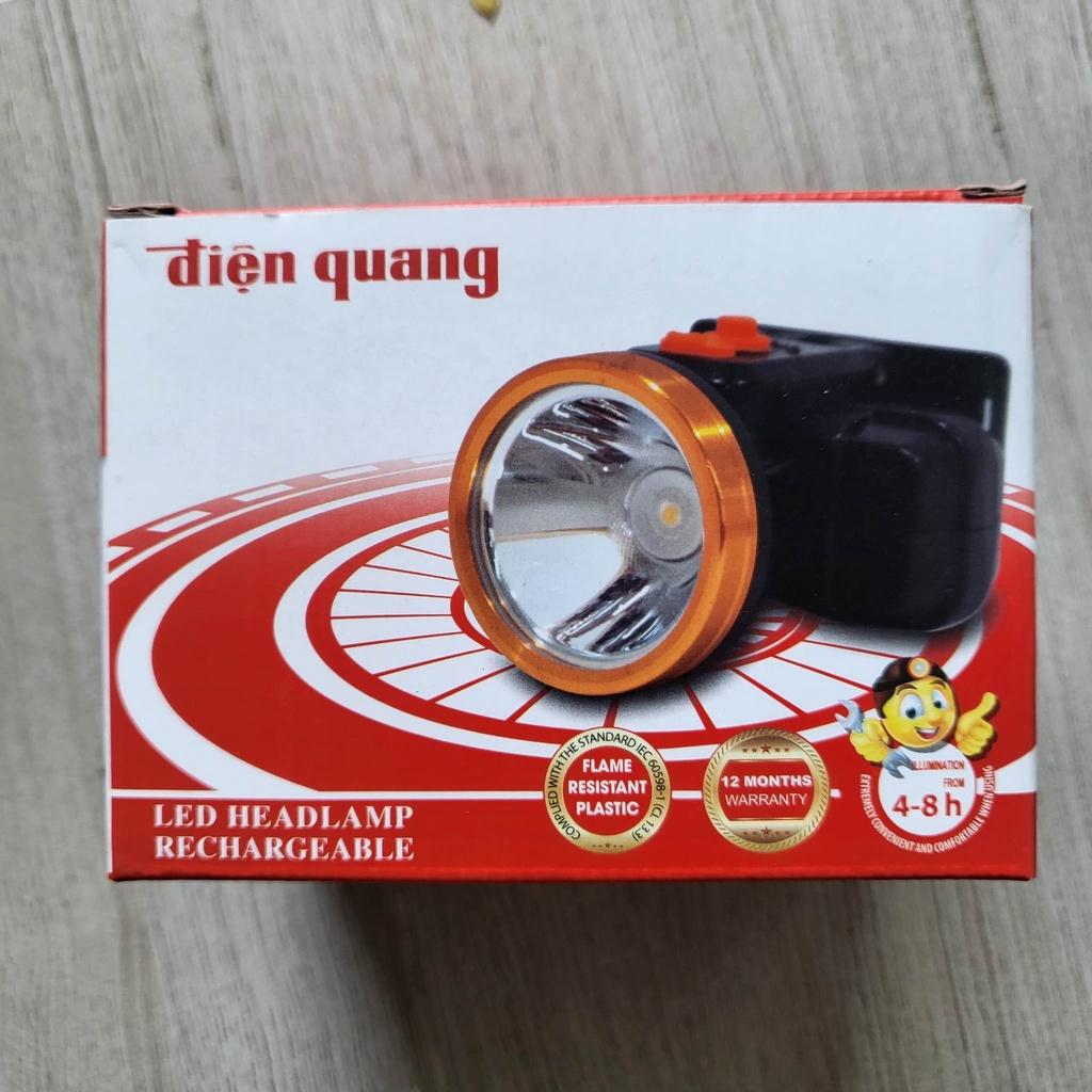 Đèn pin đội đầu Điện Quang ĐQ PFL16 - Pin sạc Lithium - công suất 2.5W - ánh sáng trắng/vàng tùy chọn