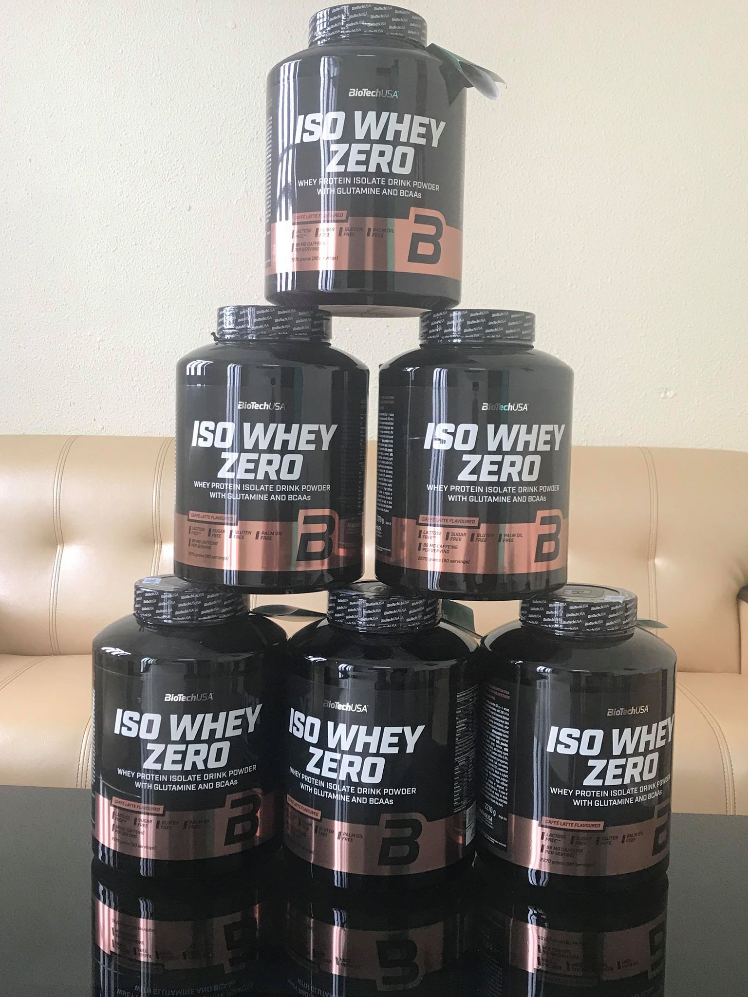 Iso Whey Zero 2,3kg Cafe Latte 90 lần dùng – Sữa bổ sung Protein phục hồi, tăng Cơ + Cafein nguyên chất hỗ trợ giảm mỡ cho người tập thể thao