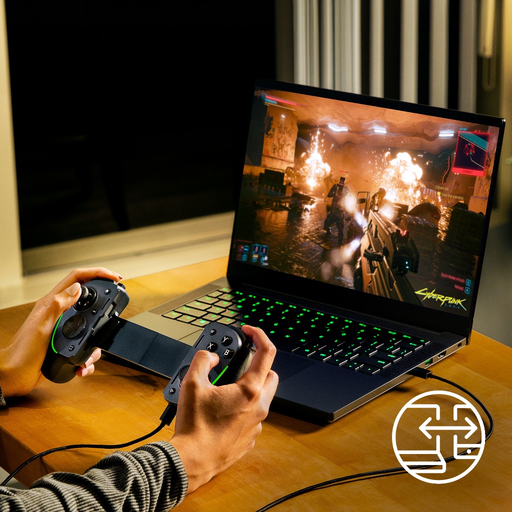 Razer Kishi Ultra - Tay Cầm Chơi Game dành cho thiết bị iPhone, Android và iPad Mini - Hàng chính hãng