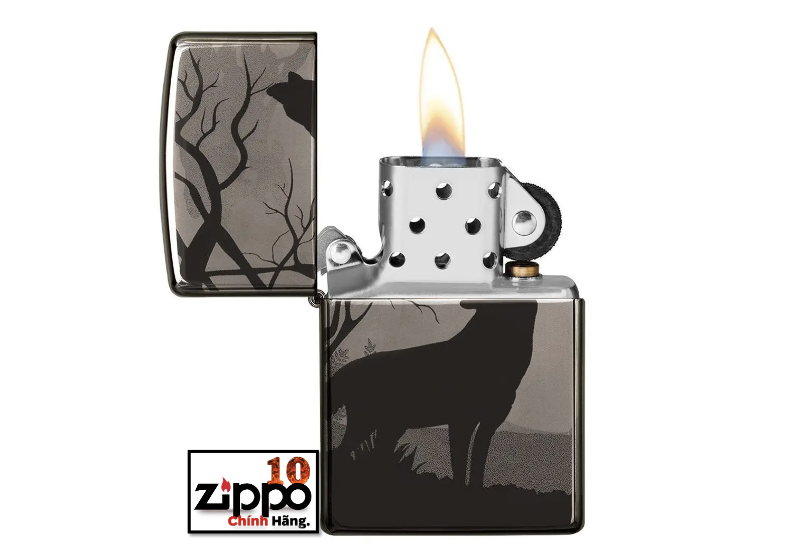 Bật lửa Zippo 49188 Wolves Design - Chính hãng 100%