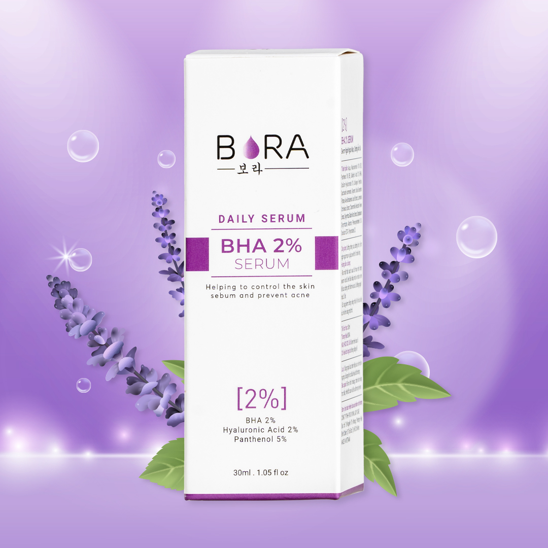 Tinh chất hỗ trợ trị mụn và tẩy tế bào chết Bora BHA 2% lọ 30ml