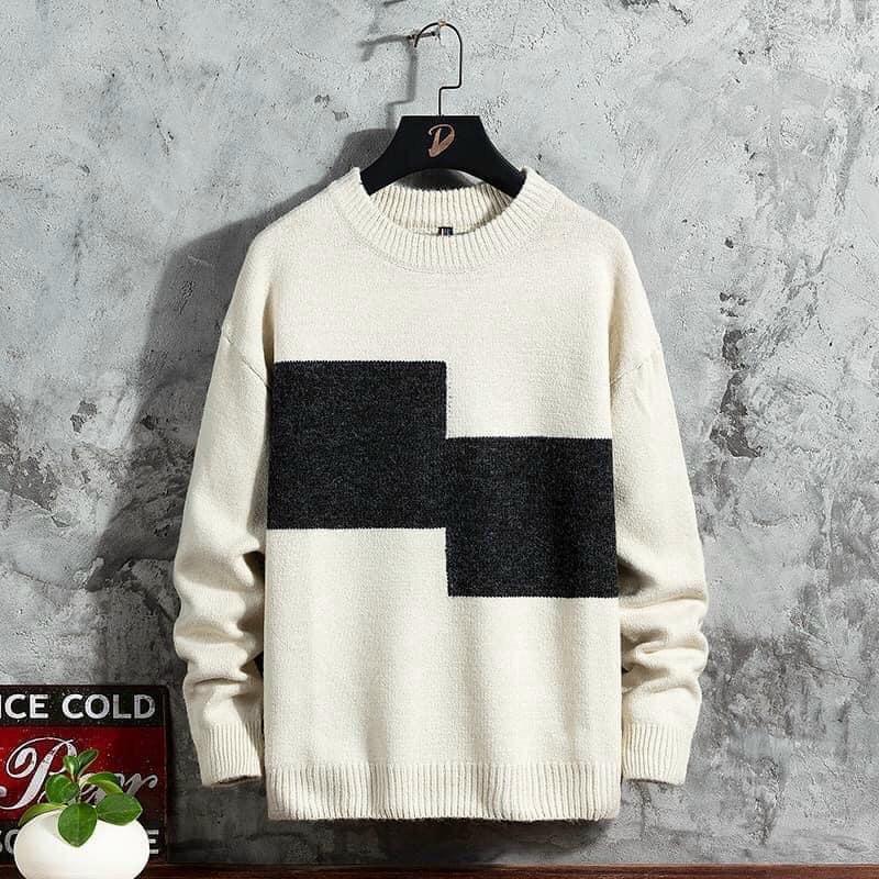 Áo len caro áo len nam cao cấp dài tay cổ tròn phong cách hàn quốc - QQ.SHOP