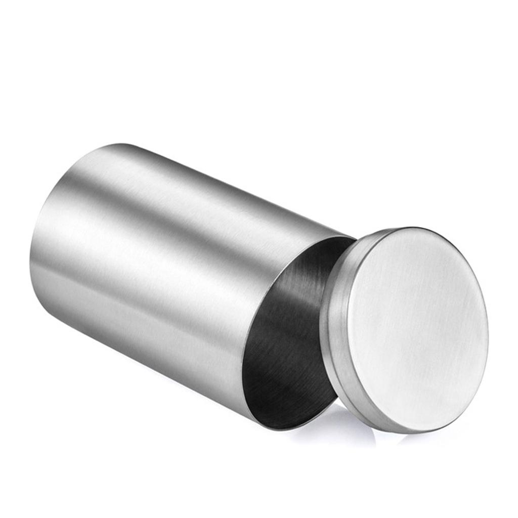 Storage Canister Tin Jar Tea Coffee Container Stainless Steel Cigarette Box