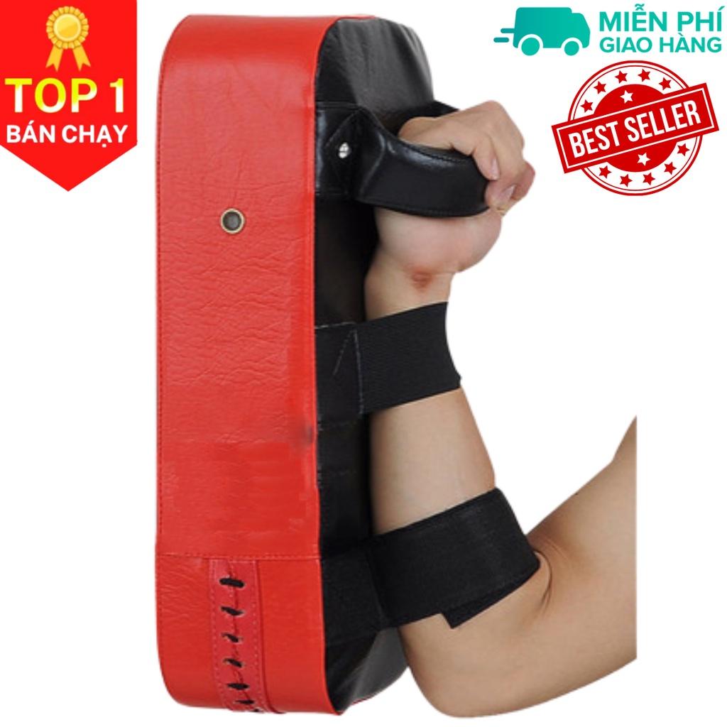 Đích đấm đá bằng da PU có lỗ xỏ ngón tay hỗ trợ luyện tập karate, boxing, Muay Thái, taekwondo - Chính hãng miDoctor