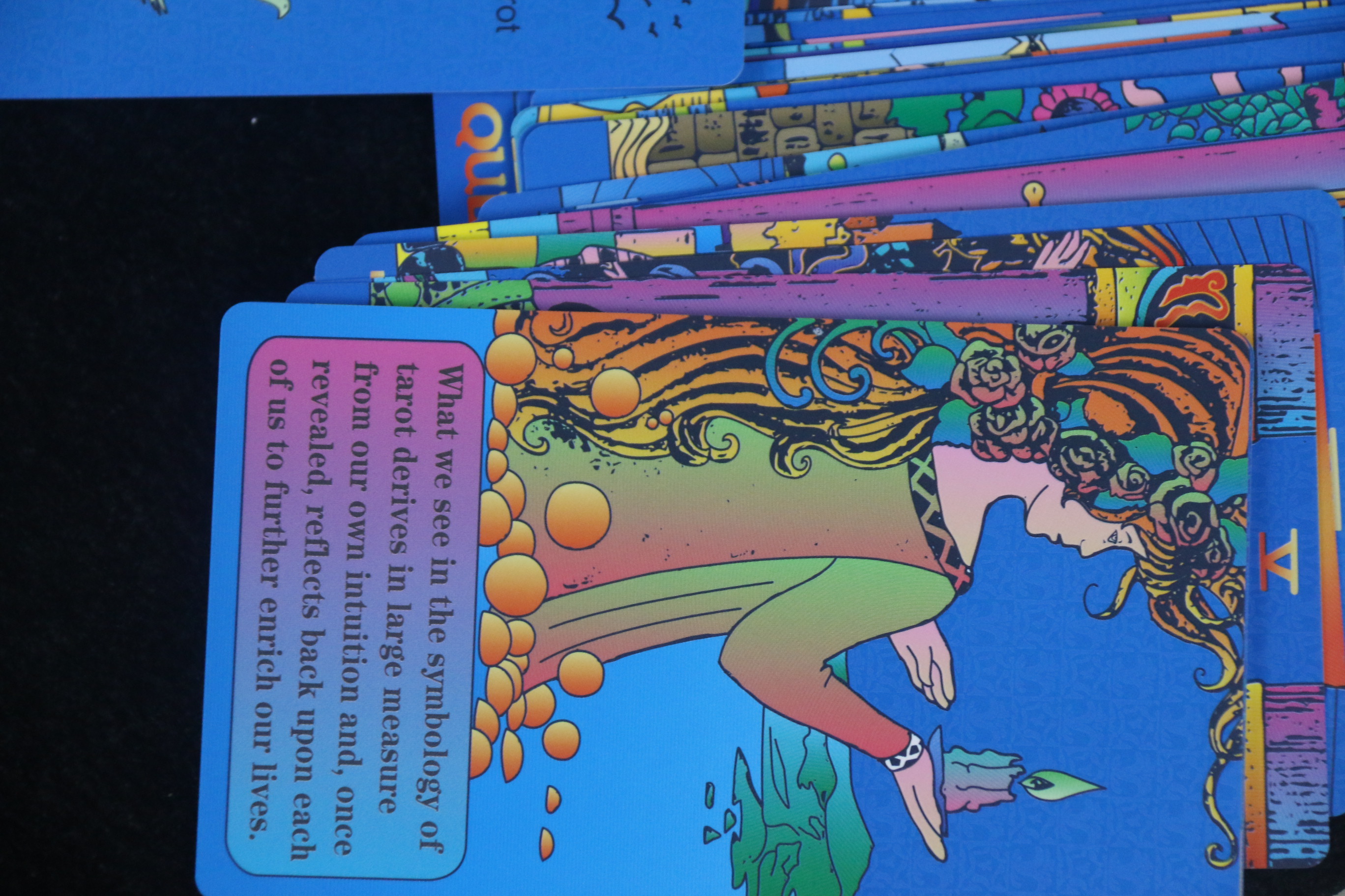 Bài  god foild tarot xanh dương