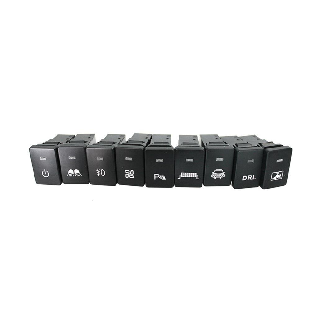 3xPush Switch White LED Power Symbol for Sequoia Highlander 2008-up