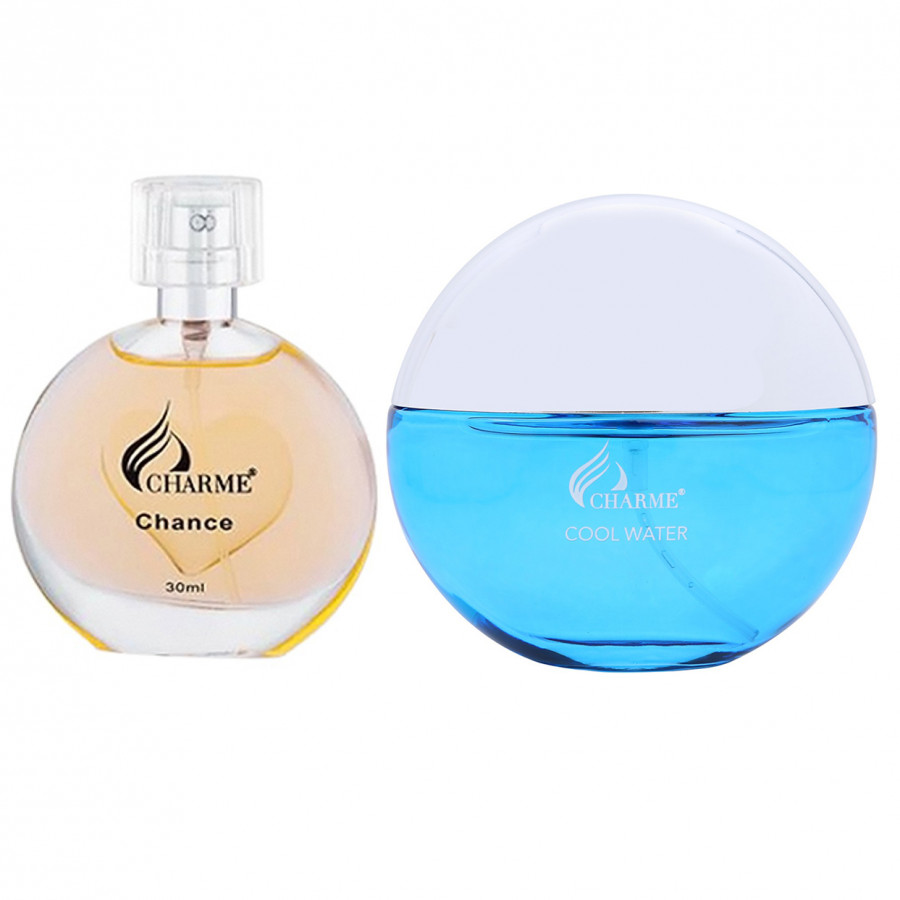 Cặp đôi nước hoa nữ Charme Chance (30ml) và nam Cool Water(50ml)