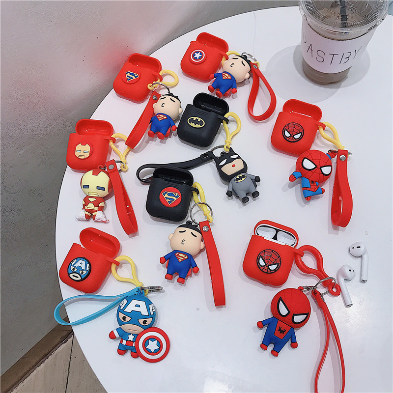 Airpods Case, Ốp Bảo Vệ Dành Cho Airpods 1/2 - Superheros figure - Hàng Chính Hãng