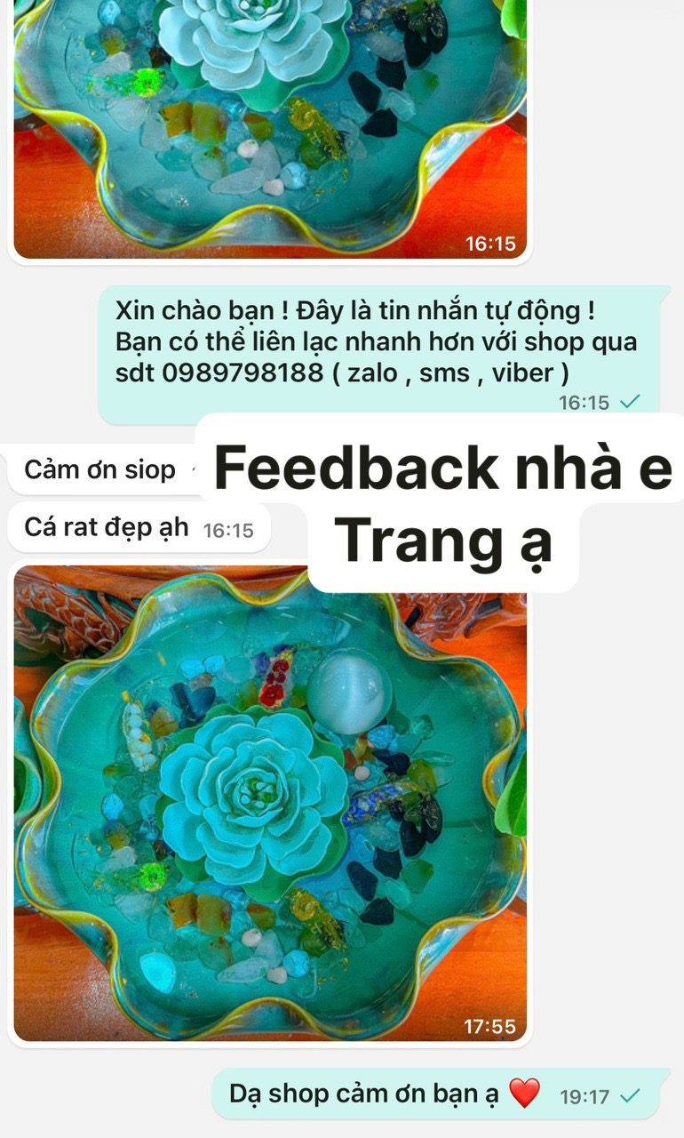 Set 5 con cá Koi phong thuỷ chất liệu vụn đá thạch anh đúc nhựa cứng cao cấp