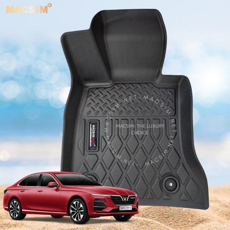 Thảm lót sàn xe ô tô VinFast Lux A Nhãn hiệu Macsim chất liệu nhựa TPE cao cấp màu đen