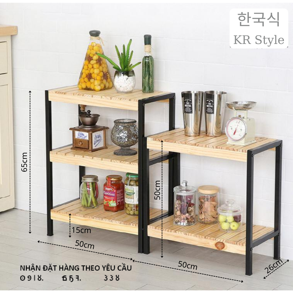 Kệ đa năng Sắt Gỗ size M cỡ vừa màu ĐEN, phong cách Hàn Quốc. Kệ đa năng, tiện dụng, bày trí đẹp phù hợp không gian đơn giản, hiện đại và sang trọng. Kệ cao cấp, đạt tiêu chuẩn Hàn Quốc