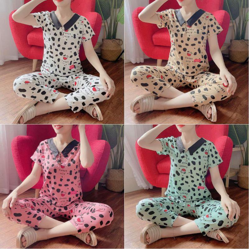 Quần áo hoạ tiết bò sữa cao cấp mềm