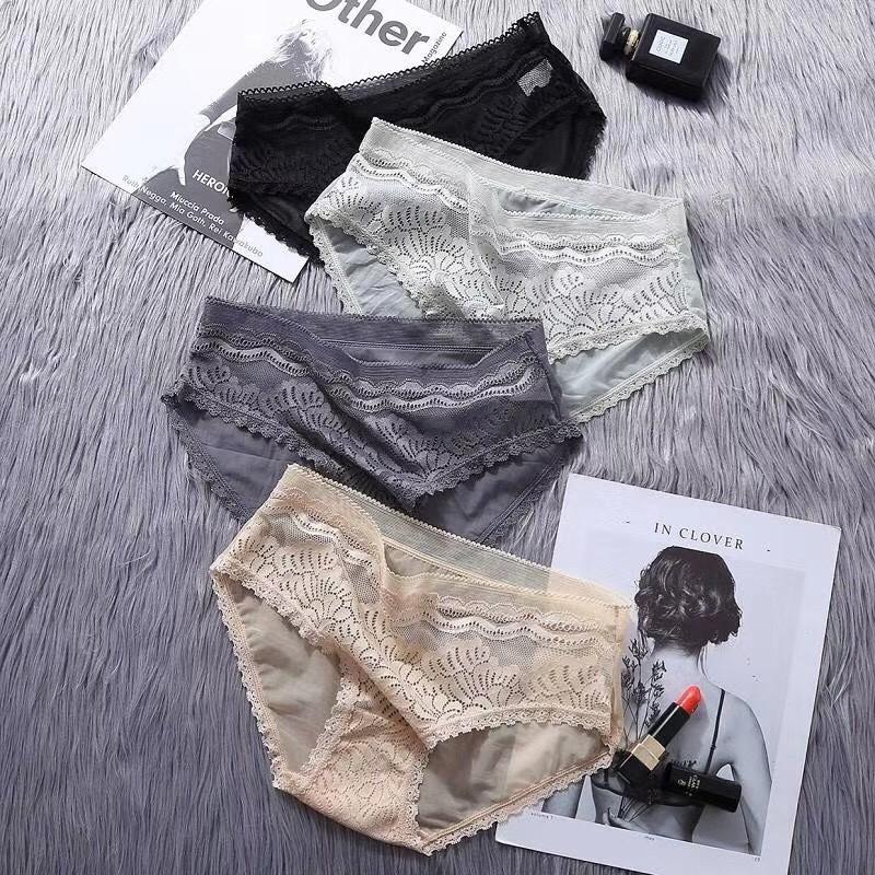 COMBO 5 QUẦN REN MỀM LƯNG CAO 258