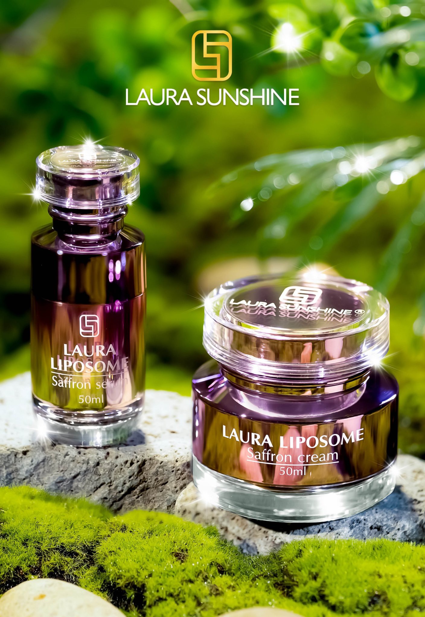 [TẶNG 5 GÓI CF] Serum dưỡng trắng da nhụy hoa nghệ tây Laura Sunshine Liposome Saffron 50ml