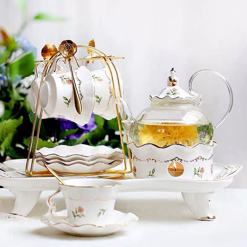 BỘ ẤM CHÉN PHA TRÀ SỨ TRẮNG PHONG CÁCH HÀN QUỐC