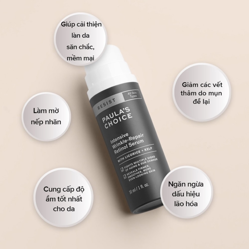 Serum chống nhăn sâu chứa Retinol Paula's Choice Resist Intensive Wrinkle - Repair Retinol Serum 30ml