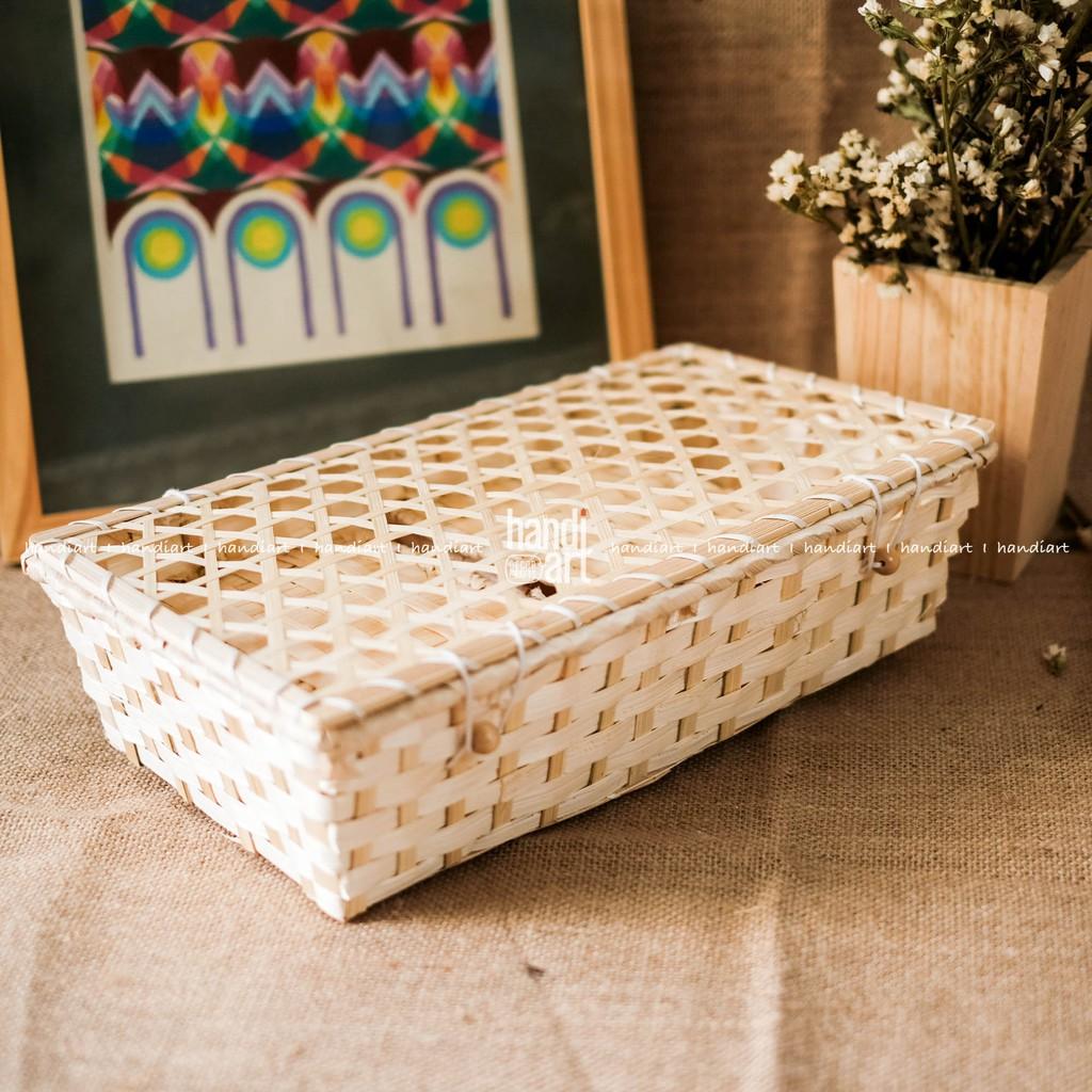 Comb 3 hộp tre đan - combo bamboo box