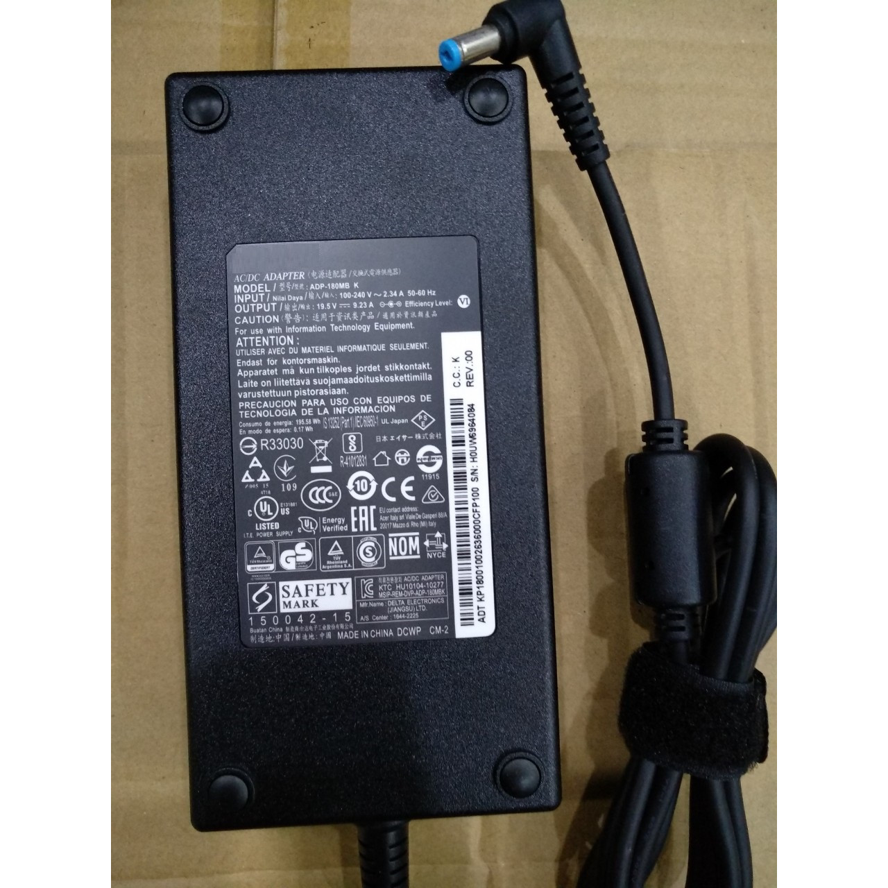 Sạc dành cho Laptop Acer Predator Helios 300 G3-571 G3-572 PH317-51 PH315-51 180W