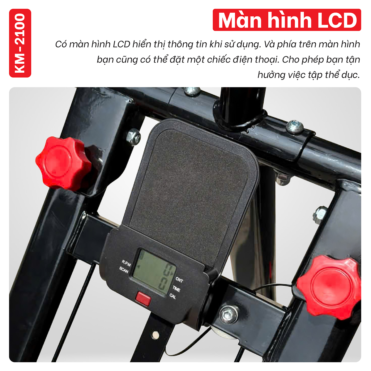 BG Máy Leo Núi Tại Nhà KM-2100 Máy đi bộ trên không - Máy Leo Bậc Thang Gấp Gọn Máy Tập Thể Dục Tại Nhà An Toàn, Tiện Lợi, Hiệu Quả (hàng nhập khẩu)