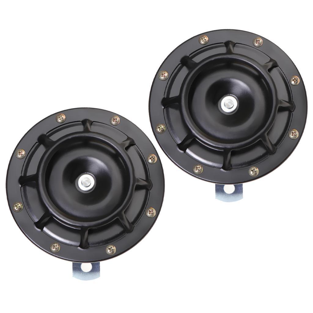 2 Pieces 12V Auto High Bass Basin Type Loudspeaker Signal Alarm