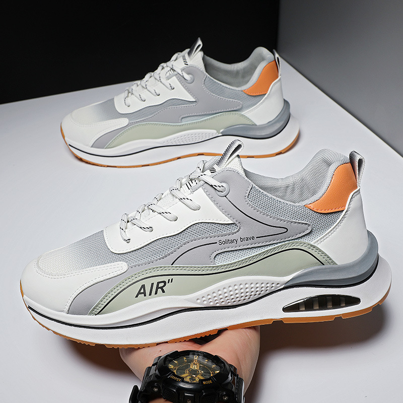 Giày Thể Thao Nam GEMI- Giày Sneaker Xanh Lá - Màu Xanh Lam - Xám, Đế Giày Chạy Bộ Chống Sốc - G5326