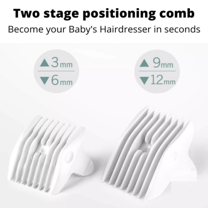 Tông đơ cắt tóc cho bé cao cấp thương hiệu Super Mama - Lưỡi cắt được làm từ gốm Ceramic - HÀNG NHẬP KHẨU
