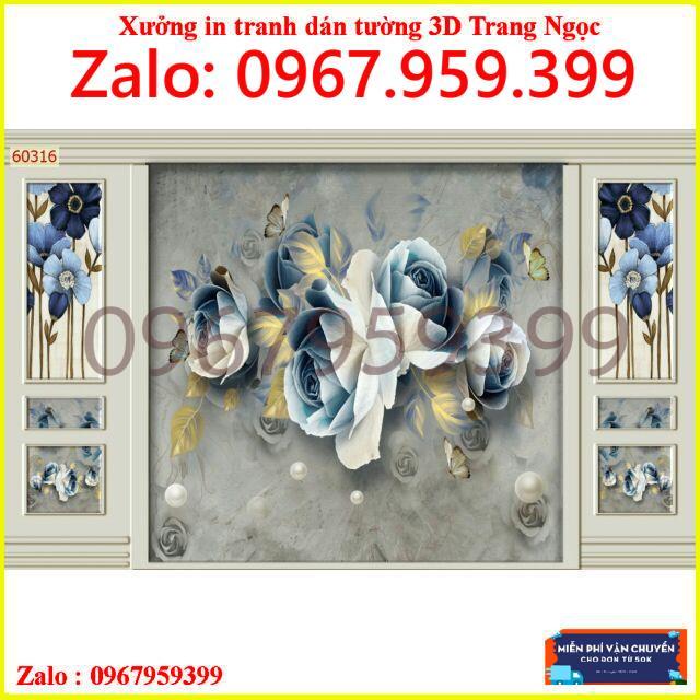 Tranh dán tường 3D KT 80x120 cm