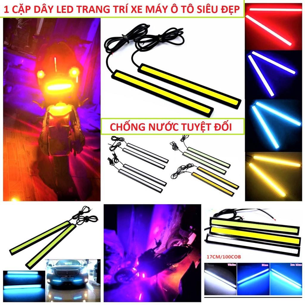 Dây led thanh trang trí ô tô xe máy chống nước loại tốt siêu bền hàng đẹp
