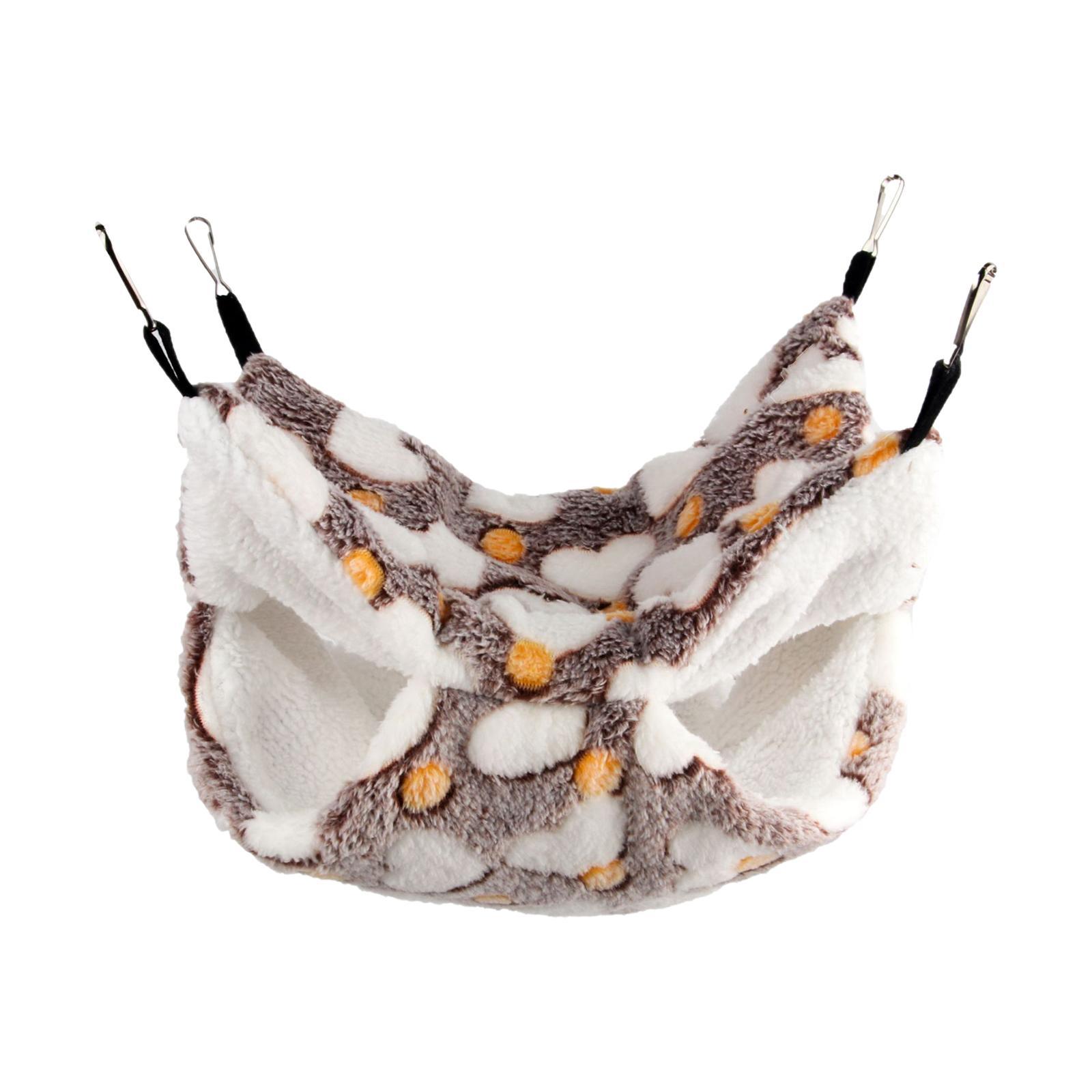 Hamster Hammock Bed Bedding Double Layer Soft Nest for Small Pet Squirrel Ferret